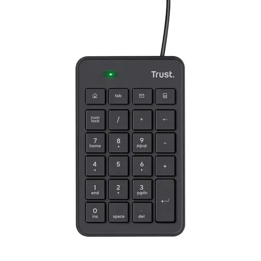 Trust 22221 teclado numérico Portátil/PC USB Negro