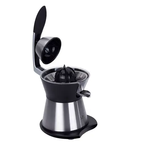 JATA EX611 exprimidor Exprimidor eléctrico con brazo 160 W Negro, Acero inoxidable