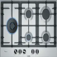 Bosch Serie 6 PCS7A5B90 hobs Acero inoxidable Integrado 75 cm Encimera de gas 5 zo