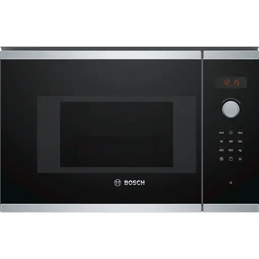 Bosch BEL523MS0 microondas Negro, Acero inoxidable Integrado 20 L 800 W