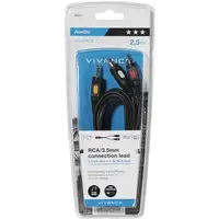Vivanco 46031 cable de audio 2,5 m 2 x RCA 3,5mm Negro, Rojo, Blanco