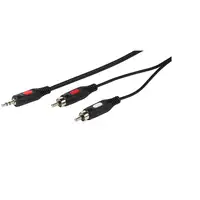 Vivanco 46031 cable de audio 2,5 m 2 x RCA 3,5mm Negro, Rojo, Blanco