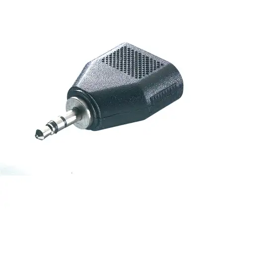 Vivanco 46064 cambiador de género para cable 3.5 mm 2 x 3.5 mm Negro