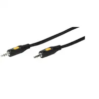 Vivanco 46/10 075 cable de audio 0,75 m 3,5mm Negro