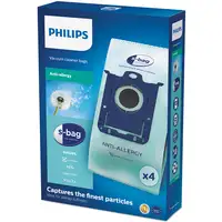 Philips s-bag 4 bolsas para el polvo, bolsas para aspiradores