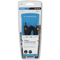 Vivanco 46044 cable de audio 1,5 m 3,5mm Negro, Naranja