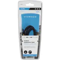Vivanco 46056 cable de audio 2,5 m 3,5mm Negro, Amarillo