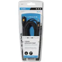 Vivanco 46057 cable de audio 5 m 3,5mm Negro, Amarillo