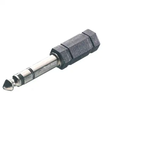 Vivanco 46066 cambiador de género para cable 6.3mm 3.5mm Negro