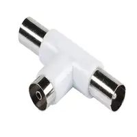 Vivanco 48/10 01TV Coax 2x Coax Blanco