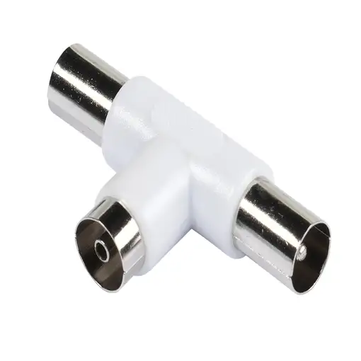 Vivanco 48/10 01TV Coax 2x Coax Blanco