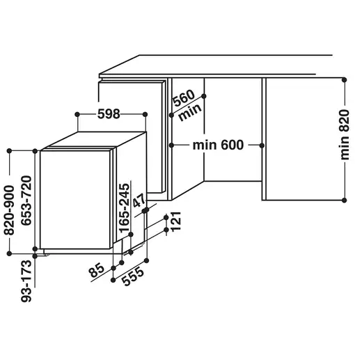 Lavavajillas 595 mm 14 place settings 869991009550 WHIRLPOOL