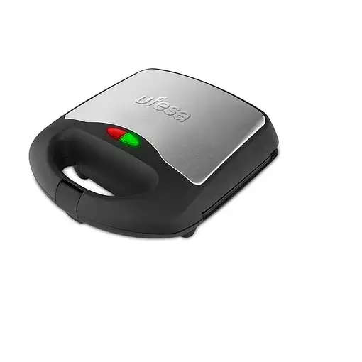 Ufesa SW7860 sandwichera 750 W Negro, Plata