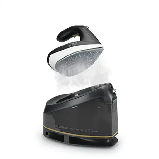 Solac Optima Center 3000 3000 W 1,5 L Suela de cerámica Negro, Oro, Blanco