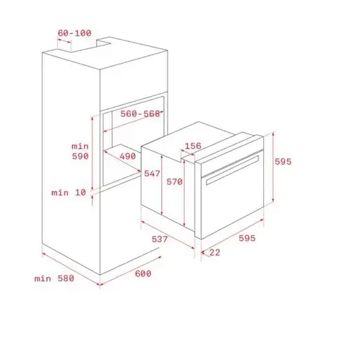 Horno 70 L Acero satinado 111280003 TEKA