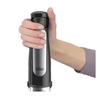 Braun MQ 7035X 0,6 L Batidora de inmersión 1000 W Negro, Acero satinado