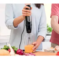 Braun MQ 7035X 0,6 L Batidora de inmersión 1000 W Negro, Acero satinado