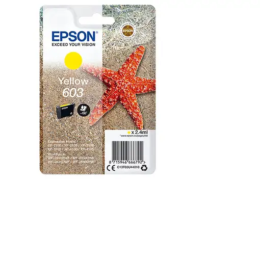 Epson Singlepack Yellow 603 Ink