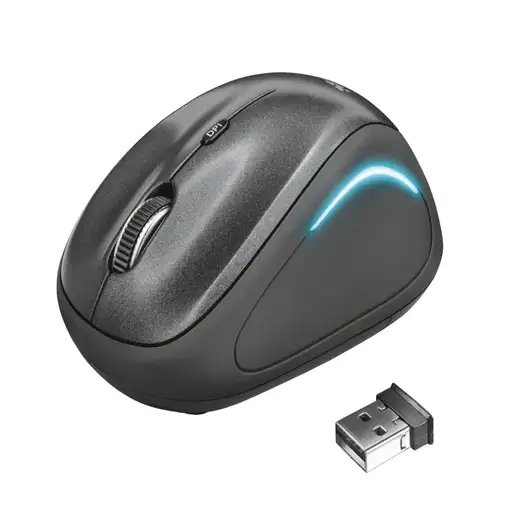 Trust Yvi FX ratón Oficina Ambidextro RF inalámbrico Óptico 1600 DPI