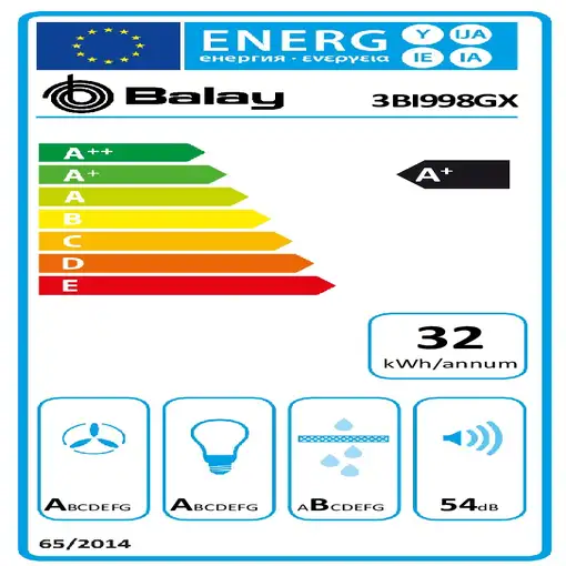 Balay 3BI998GX campana Isla Acero inoxidable 867 m³/h