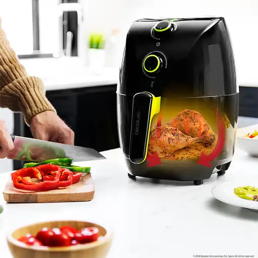 Freidora sin aceite Cecofry Compact Rapid Black Cecotec