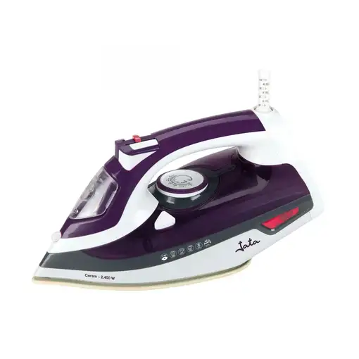 Plancha de vapor JATA PL221C. Suela cerámica. Vapor vertical. Autolimpieza. 2400 W