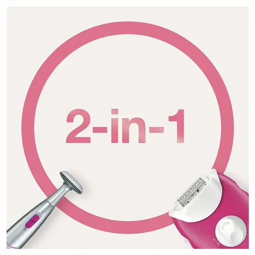 Braun Silk-épil 3 81711457 depiladora 20 pinzas Rosa, Blanco