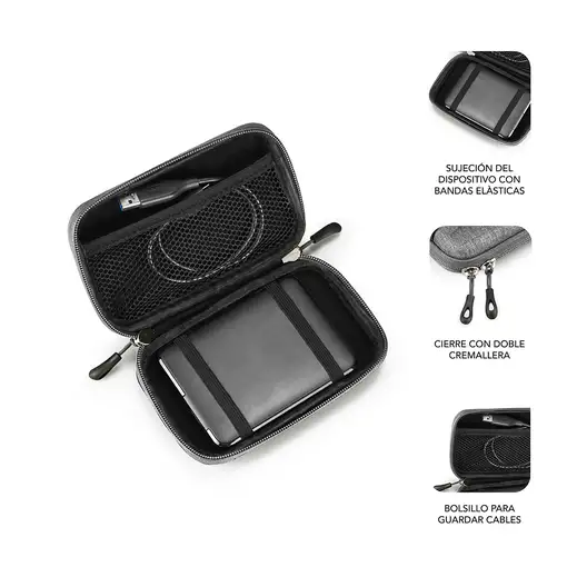 Funda Disco Duro Hdd Busines Case 2.5\  Gris
