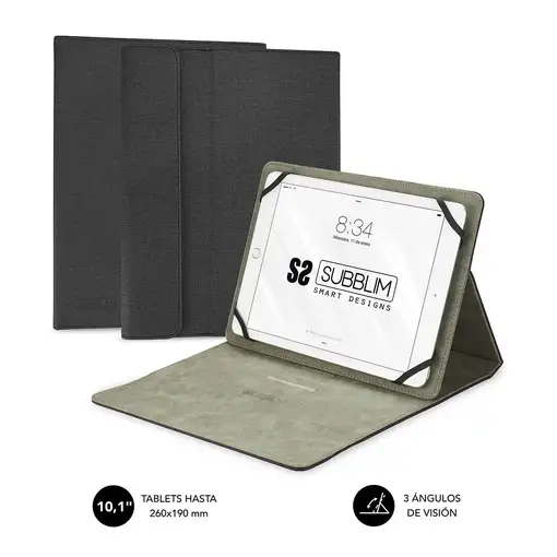 Funda Universal Para Tablets Clever Stand Tablet Case 9.6\11\  Negro
