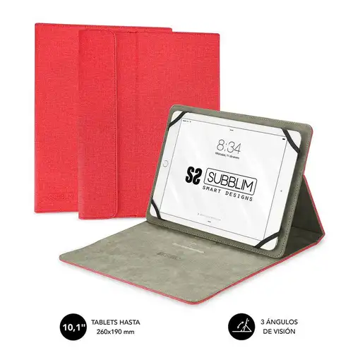 Funda Universal Para Tablets Clever Stand Tablet Case 9.6\11\  Rojo