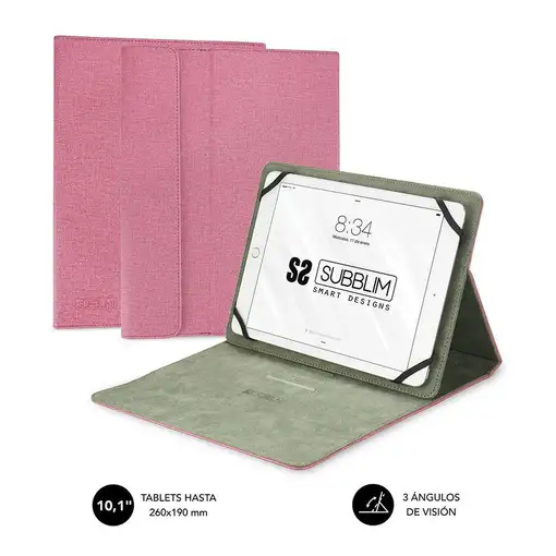 Funda Universal Para Tablets Clever Stand Tablet Case 9.6\11\  Rosa