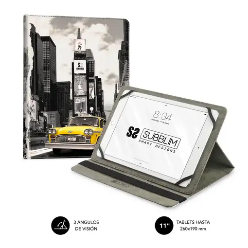 Funda Tablet Universal Trendy Case Ny Taxi 9.6\ a 11\