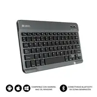 Teclado Bluetooth Smart Para Tablet O Ipad  GrisNegro