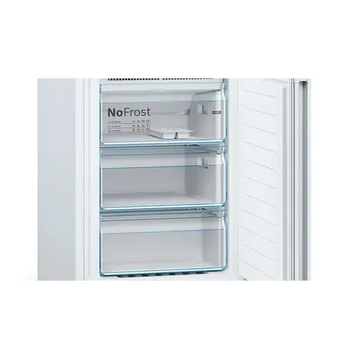 Bosch Serie 4 KGN39VWDA nevera y congelador Independiente 368 L D Blanco