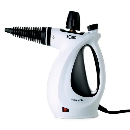 Solac Steam jet 2.1 Limpiador a vapor portátil 0,35 L 1050 W Negro, Blanco