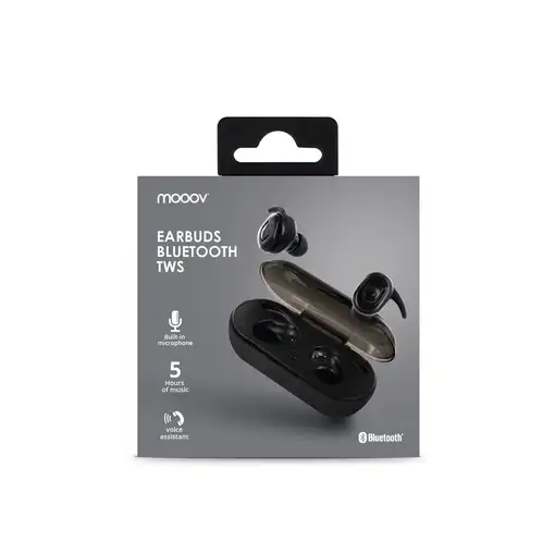 Auriculares inalámbricos Bluetooth 5.0 TWS Negro  Mooov 618310