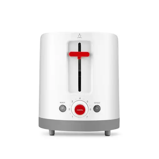 Ufesa TT7385 tostadora 7 2 rebanada(s) 800 W Gris, Rojo, Blanco