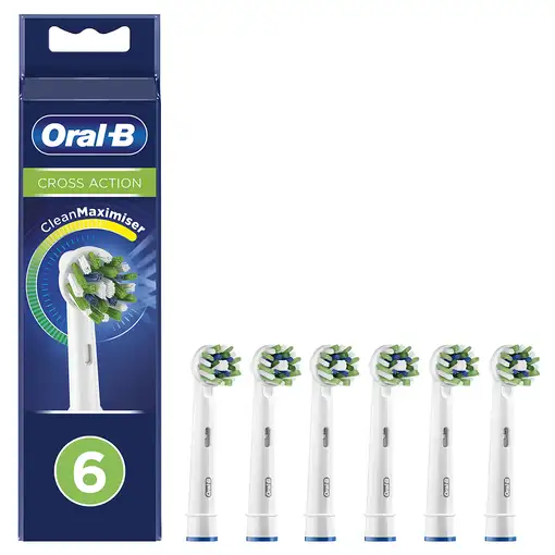 Oral-B CrossAction 80339345 cepillo de cabello 6 pieza(s) Azul, Verde, Blanco