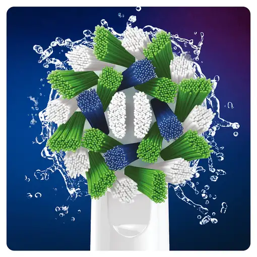 Oral-B CrossAction 80339345 cepillo de cabello 6 pieza(s) Azul, Verde, Blanco