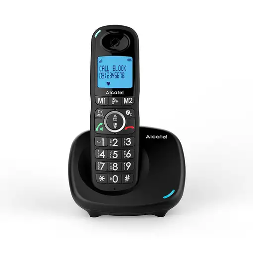 Alcatel XL535 Teléfono DECT Identificador de llamadas Negro