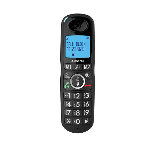 Alcatel XL535 Teléfono DECT Identificador de llamadas Negro