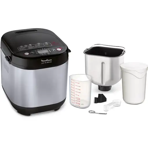 Moulinex OW240E panificadora 720 W Negro, Acero inoxidable