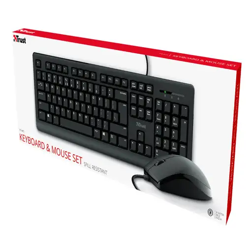 Trust Primo teclado Ratón incluido Universal USB QWERTY Español Negro