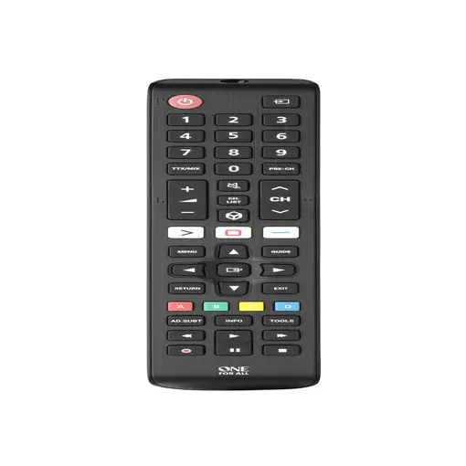 One For All TV Replacement Remotes URC4910 mando a distancia IR inalámbrico Botone