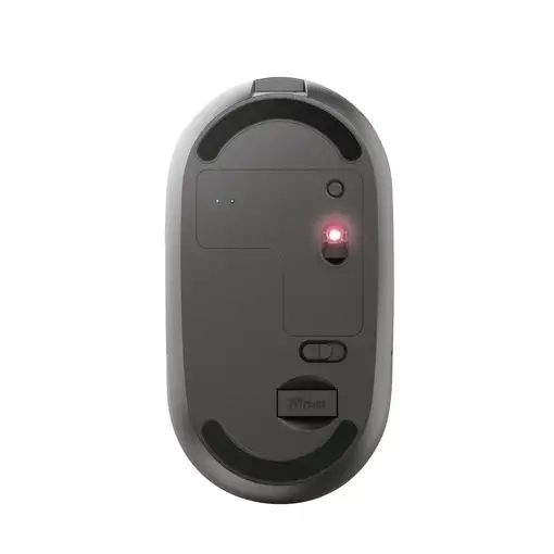 Trust Puck ratón Oficina Ambidextro RF Wireless + Bluetooth Óptico 1600 DPI