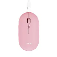 Trust Puck ratón Oficina Ambidextro RF Wireless + Bluetooth Óptico 1600 DPI