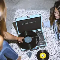 Tocadiscos Bluetooth VC400 PRIXTON Reproductor y Convertidor de Vinilos - Azul