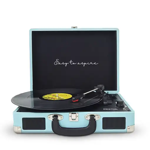 Tocadiscos Bluetooth VC400 PRIXTON Reproductor y Convertidor de Vinilos - Azul