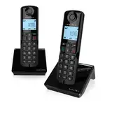 Alcatel S250 Duo Teléfono DECT Identificador de llamadas Negro