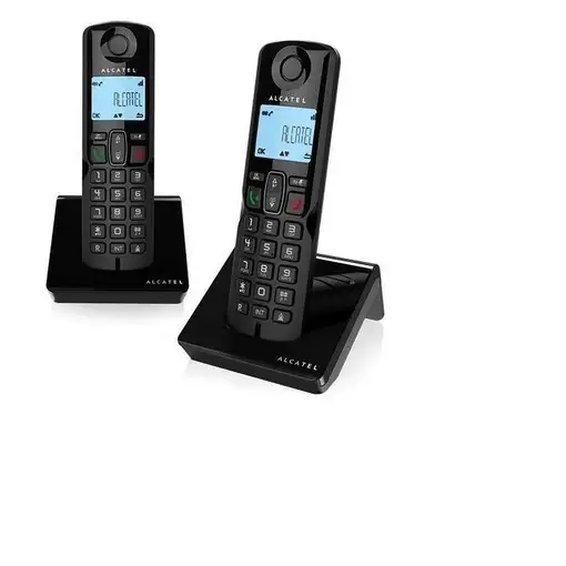 Alcatel S250 Duo Teléfono DECT Identificador de llamadas Negro